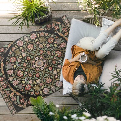 Vinyl carpet Colorful hippie pattern