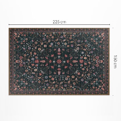 Vinyl carpet Delicate colorful floral pattern