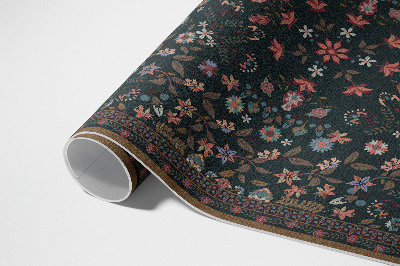 Vinyl carpet Delicate colorful floral pattern
