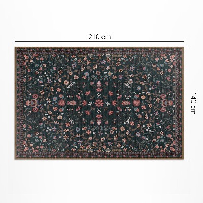 Vinyl carpet Delicate colorful floral pattern