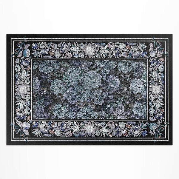 Vinyl carpet Old floral bouquet