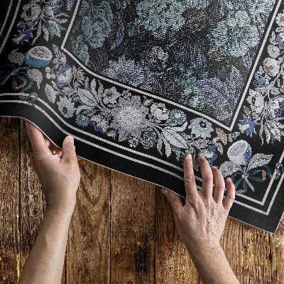 Vinyl carpet Old floral bouquet