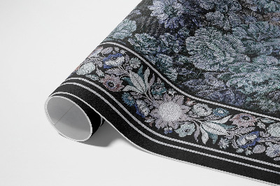 Vinyl carpet Old floral bouquet