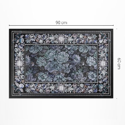 Vinyl carpet Old floral bouquet