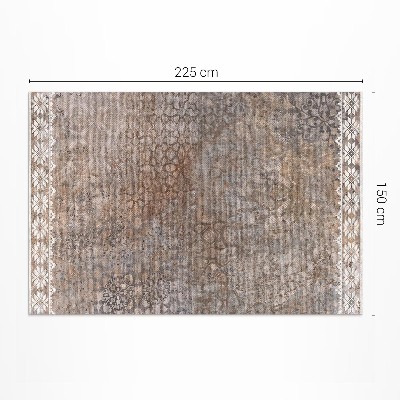 Vinyl carpet Art aged dusty print