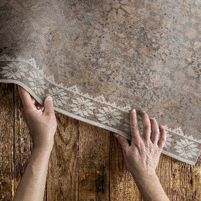 Vinyl carpet Art aged dusty print