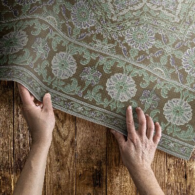 Vinyl carpet Sir Matthew Digby Wyatt hippie pattern