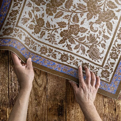 Vinyl carpet Sir Matthew Digby Wyatt botanical pattern