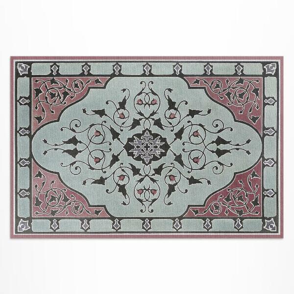 Vinyl carpet Sir Matthew Digby Wyatt rose ornament
