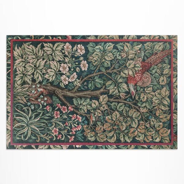 Vinyl carpet William Morris pheasant