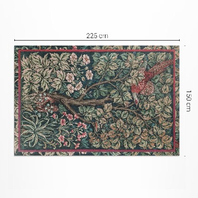 Vinyl carpet William Morris pheasant