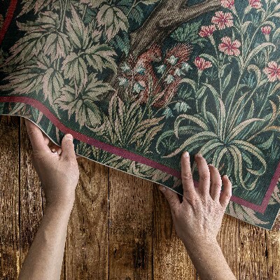 Vinyl carpet William Morris pheasant