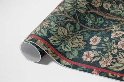 Vinyl carpet William Morris pheasant