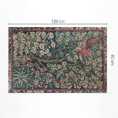 Vinyl carpet William Morris pheasant