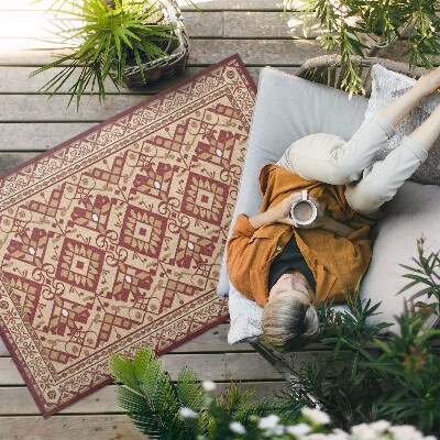 Vinyl carpet Ornamental motif in old vintage style
