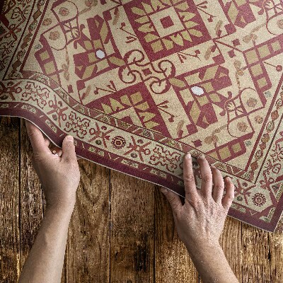 Vinyl carpet Ornamental motif in old vintage style
