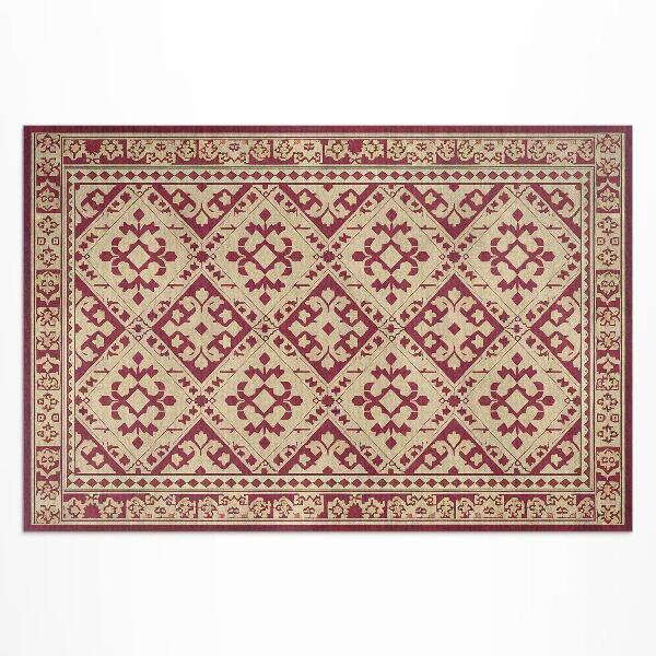 Vinyl carpet Regular motif in old vintage style