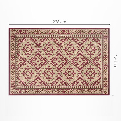 Vinyl carpet Regular motif in old vintage style