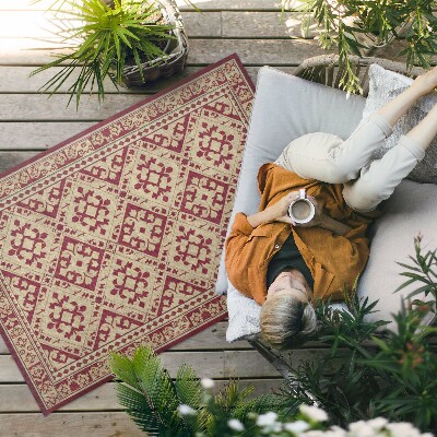 Vinyl carpet Regular motif in old vintage style