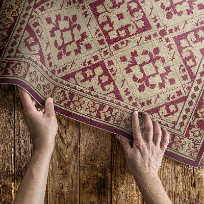Vinyl carpet Regular motif in old vintage style