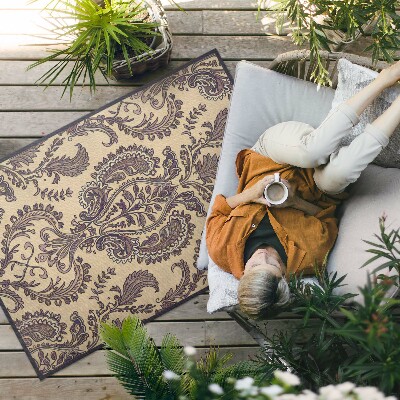 Vinyl carpet Old vintage decorative ornament