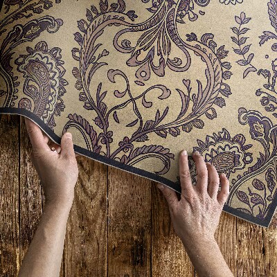 Vinyl carpet Old vintage decorative ornament