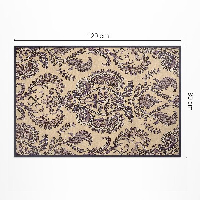 Vinyl carpet Old vintage decorative ornament