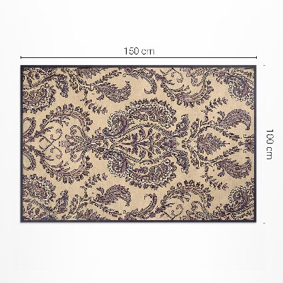 Vinyl carpet Old vintage decorative ornament