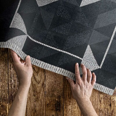 Vinyl carpet Vintage geometric pattern mosaic