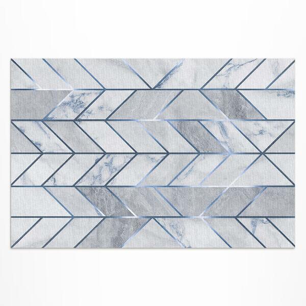 Vinyl carpet Geometric lines on light glamor marble