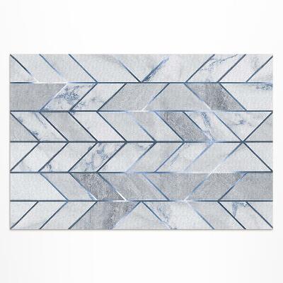 Vinyl carpet Geometric lines on light glamor marble