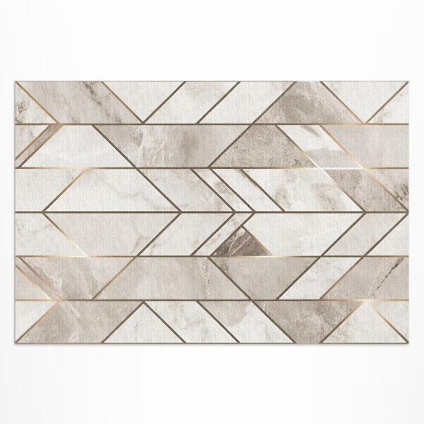 Vinyl carpet Regular lines on glamor stone marble