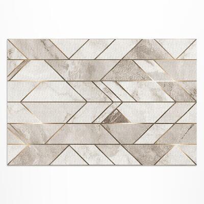 Vinyl carpet Regular lines on glamor stone marble