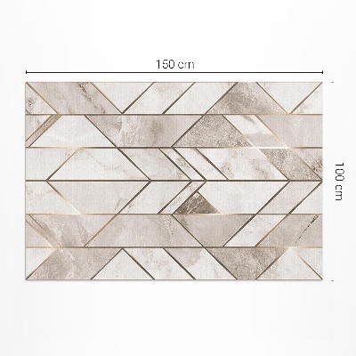 Vinyl carpet Regular lines on glamor stone marble