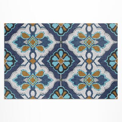 Vinyl carpet Geometric pattern of colorful vintage tiles