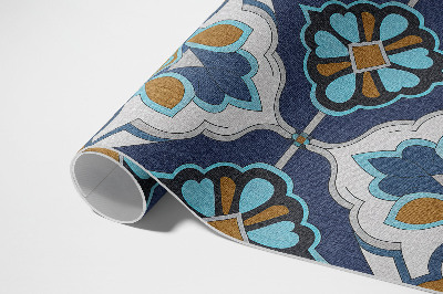 Vinyl carpet Geometric pattern of colorful vintage tiles