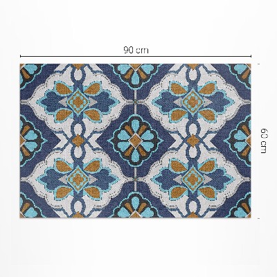Vinyl carpet Geometric pattern of colorful vintage tiles