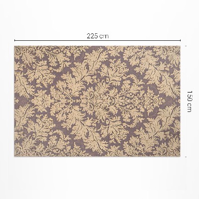Vinyl carpet Elegant vintage rich floral ornament