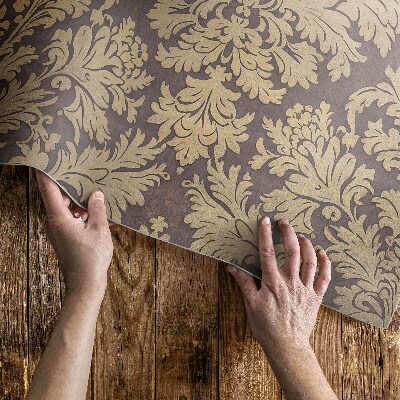 Vinyl carpet Elegant vintage rich floral ornament