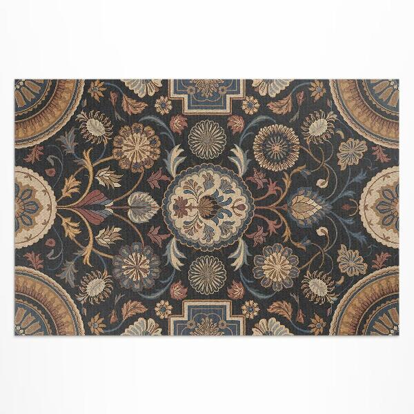 Vinyl carpet Plant ornament in vintage Persian style
