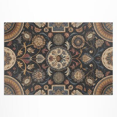 Vinyl carpet Plant ornament in vintage Persian style