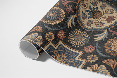 Vinyl carpet Plant ornament in vintage Persian style
