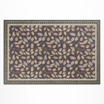 Vinyl carpet Vintage floral fall leaves