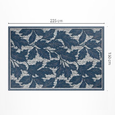 Vinyl carpet Vintage decorative leaves