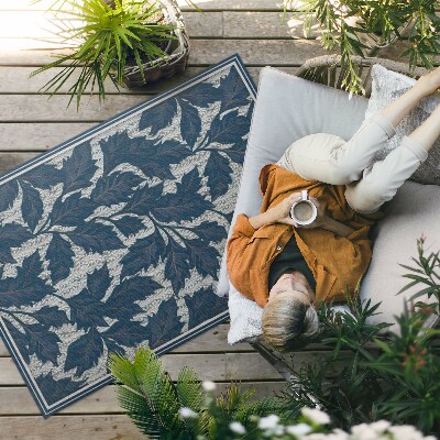 Vinyl carpet Vintage decorative leaves