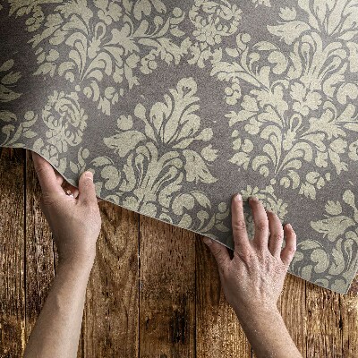 Vinyl carpet Dense motifs of vintage plant ornaments