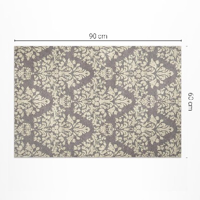 Vinyl carpet Dense motifs of vintage plant ornaments