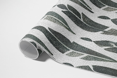 Vinyl carpet Painted Indian feathers in vintage boho style