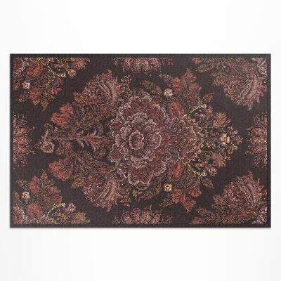 Vinyl carpet Vintage ornament flower arrangement