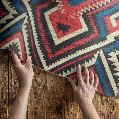 Vinyl carpet Decorative pattern in vintage Indian style